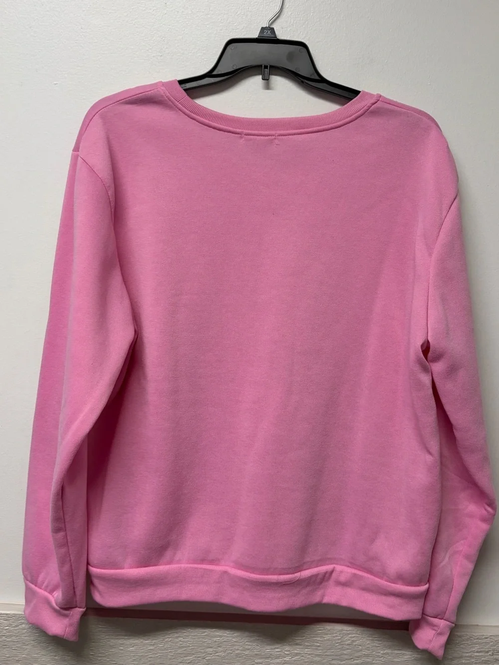 Cute 2XL Pink Bow Sweatshirt